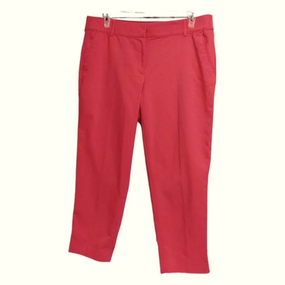 LANE BRYANT The Modernist Collection, The Lena Crop Capri in Coral Size 18